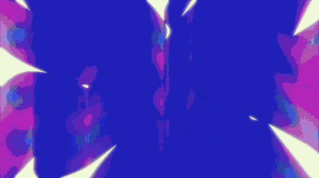 a blue background with a white light coming out of the middle