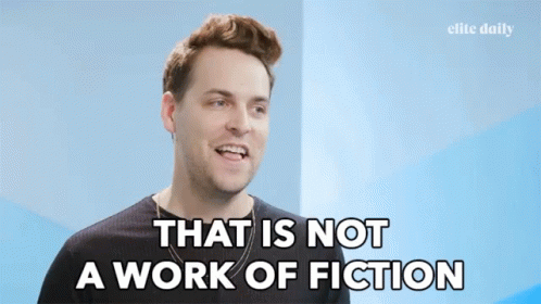 That Is Not A Work Of Fiction Non Fiction GIF - That Is Not A Work Of Fiction Non Fiction Book GIFs