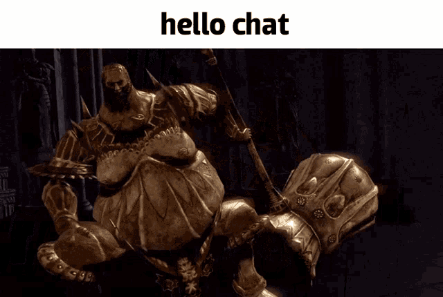 Hello Chat Dark Souls GIF - Hello Chat Dark Souls Ornstein GIFs