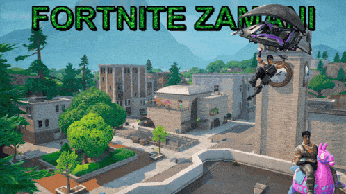 a video game called fortnite is being played