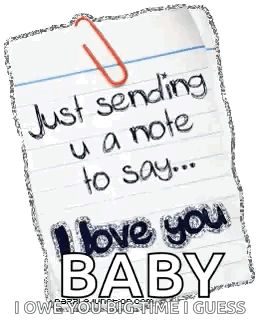 I Love You Baby GIF - I Love You Baby Note GIFs