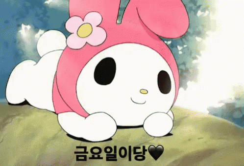 마이멜로디 금요일 불금 GIF - Friday My Melody Korean GIFs