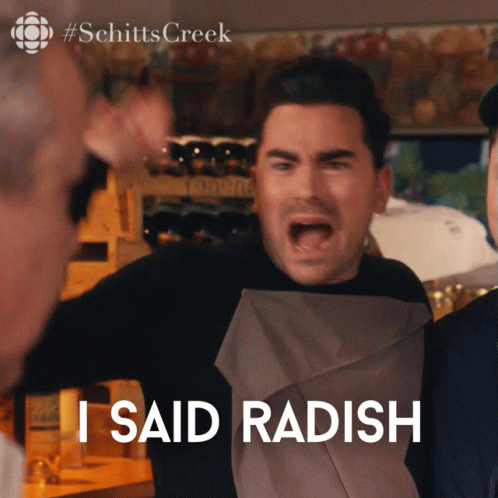 I Said Radish David Rose GIF - I Said Radish David Rose David GIFs