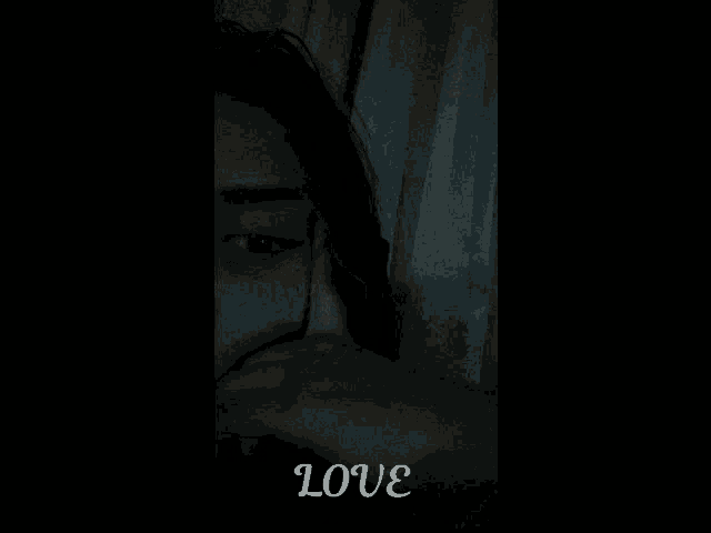 a drawing of a frog giving the middle finger and the word love below it
