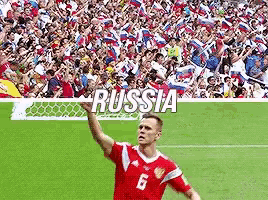 a soccer player wearing a red jersey with the number 6 on it is standing on a field in front of a crowd .