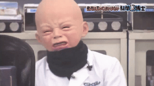 Baby Mask Crying GIF - Baby Mask Crying Tanaka GIFs