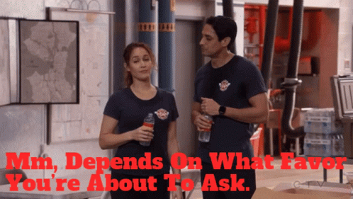 Station19 Andy Herrera GIF - Station19 Andy Herrera Mm Depends On What Favor Youre About To Ak GIFs