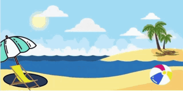 a welcome to yo entertainment advertisement with a beach scene
