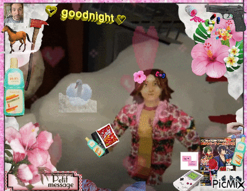 a collage of pictures with the words goodnight written on the top