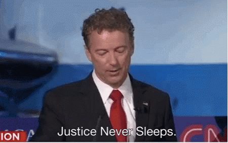 Rand Paul Justice Never Sleeps GIF - Rand Paul Justice Never Sleeps GIFs