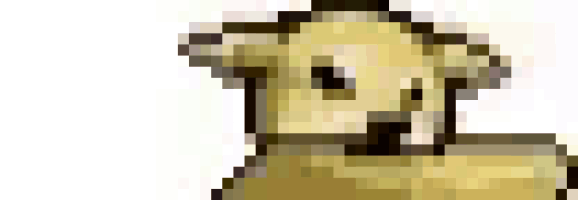 a pixel art of a sheep on a white background looking at the camera .