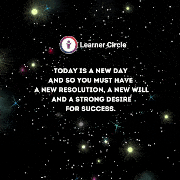 a poster that says today is a new day and so you must have a new resolution and a strong desire for success