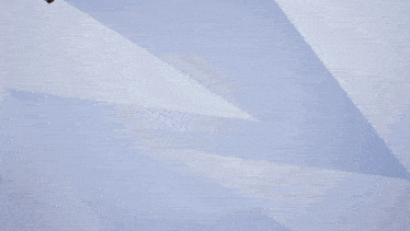 a cartoon character is flying through the air and shooting a sword