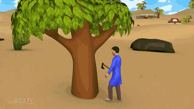 Telugu Stories Tree GIF - Telugu Stories Tree Cut It GIFs