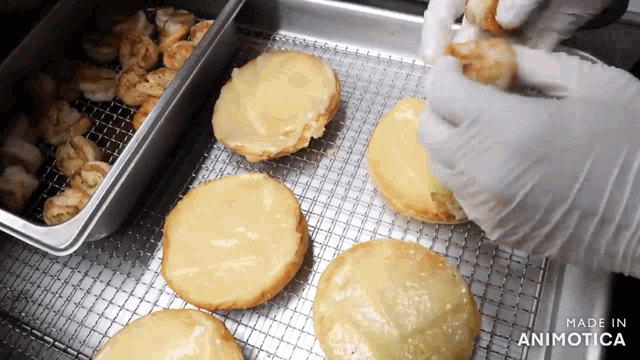 a video of a person making a sandwich is made in animatica