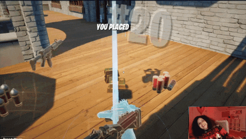 a screenshot of a video game with the words " you placed " at the top