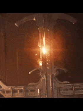 a sword with a light coming out of it