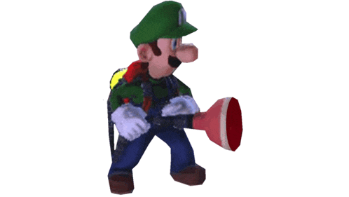 a cartoon character is holding a gun and a toothbrush in his hands .