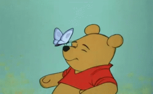 Pooh Butterfly GIF - Pooh Butterfly Playful GIFs