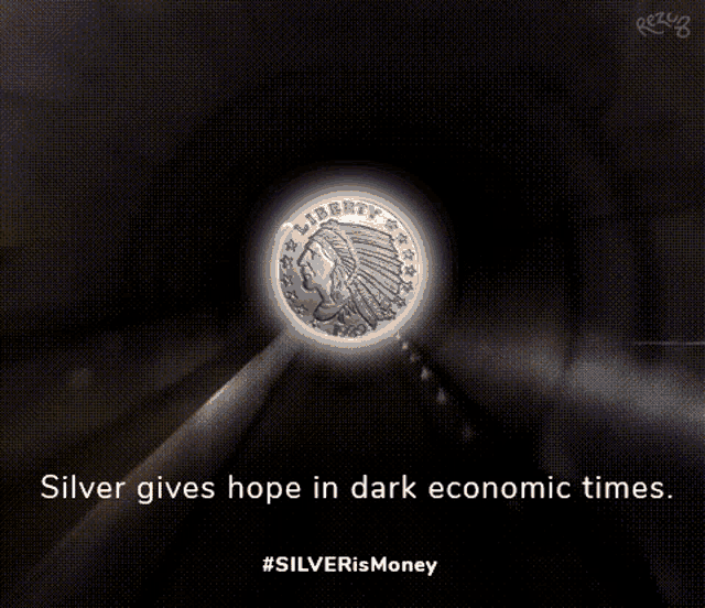 silver gives hope in dark economic times with a coin