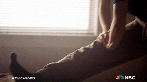 a nbc ad for chicagopd shows a person stretching