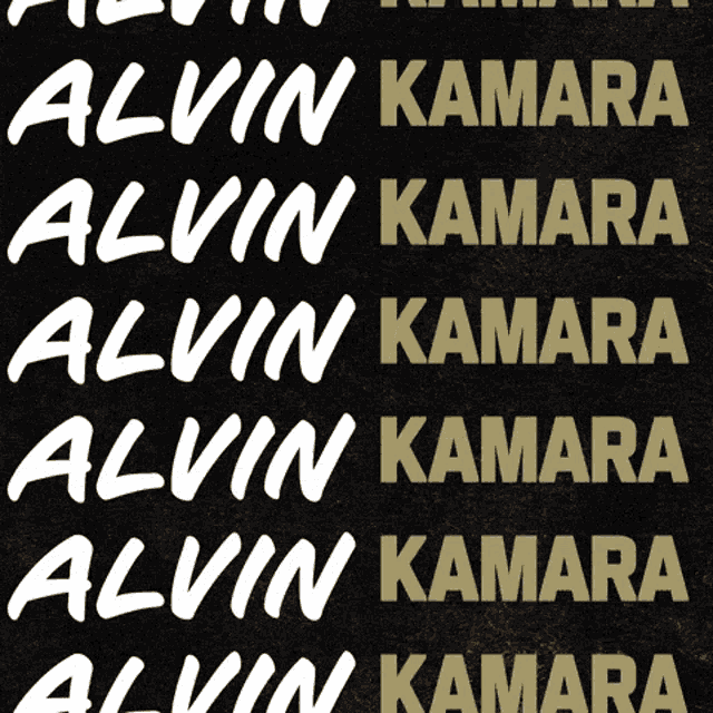a logo for # 41 alvin amara shows a black and gold background