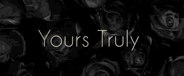 a black and white photo of a woman with the words " truly " on the top