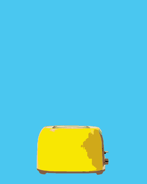 a yellow toaster with the words tijd voor ' n toast ' written above it