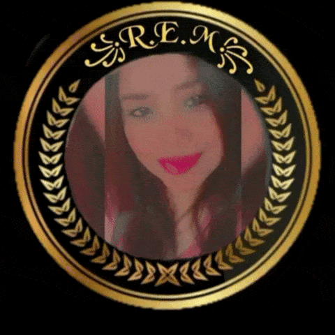 a picture of a woman in a circle with the name rem