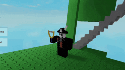 a pirate holding a slingshot in a game