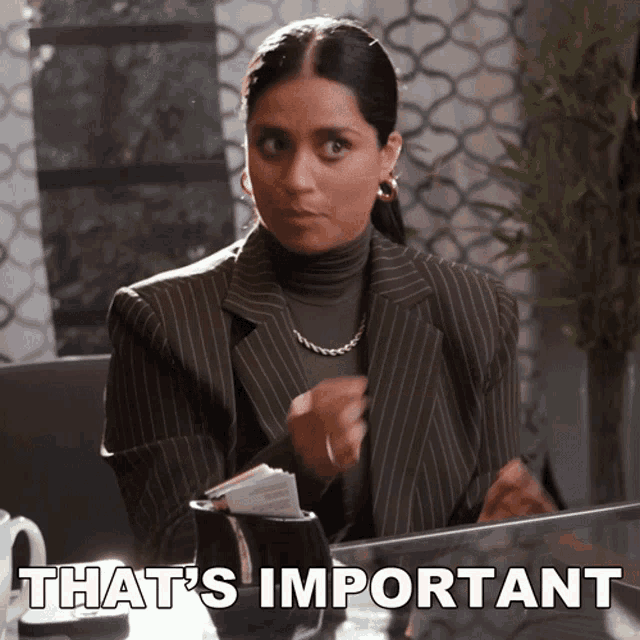 Thats Important Lilly Singh GIF - Thats Important Lilly Singh Crucial GIFs