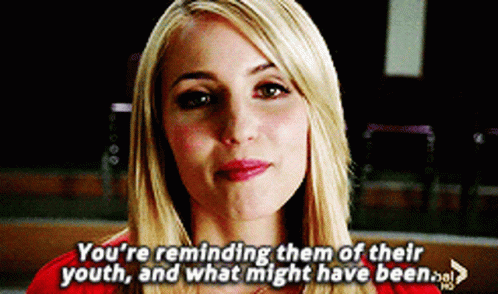 Glee Quinn Fabray GIF - Glee Quinn Fabray Youre Reminding Them Of Their Youth GIFs