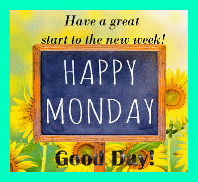 have a great start to the new week ! happy monday good day