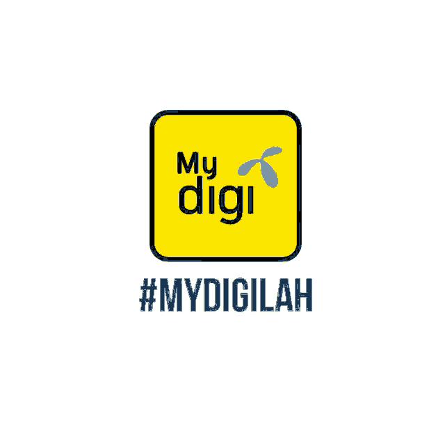 a yellow square with the words my digi and #mydigilah