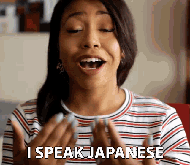 I Speak Japanese Loretta Scott GIF - I Speak Japanese Loretta Scott Kemushichan GIFs