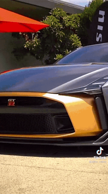 a close up of a car with the word gt on the front