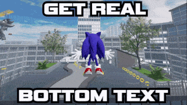 Get Real Sonic GIF - Get Real Sonic Roblox GIFs