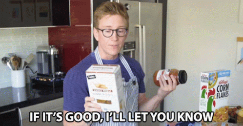 If Its Good Ill Let You Know Tyler Oakley GIF - If Its Good Ill Let You Know Tyler Oakley Trying New Recipe GIFs