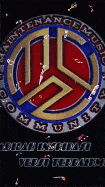 a maintenance music logo with music notes around it