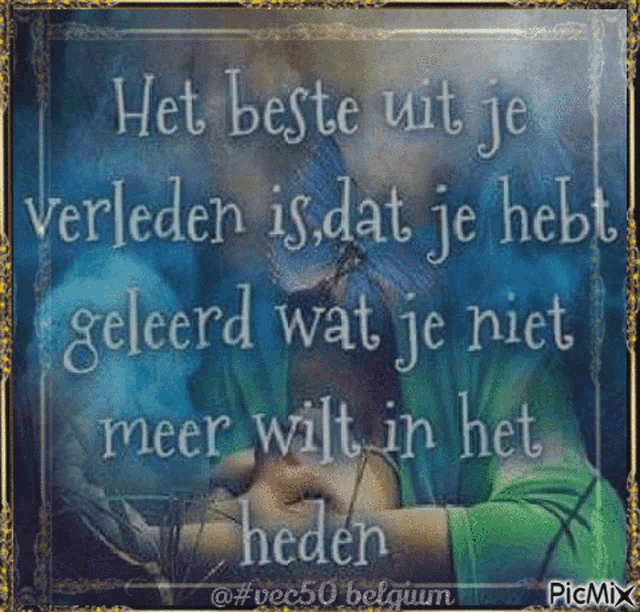 a picture of a woman holding a dandelion with a quote in a frame .