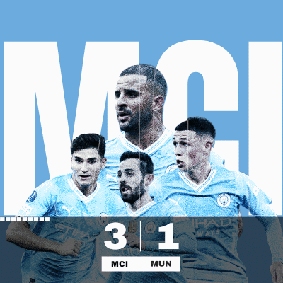 Manchester City F.C. (3) Vs. Manchester United F.C. (1) Post Game GIF - Soccer Epl English Premier League GIFs