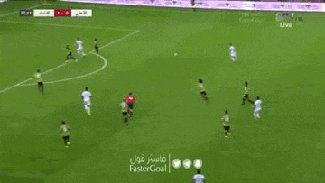 a group of soccer players are playing a game of soccer on a soccer field .