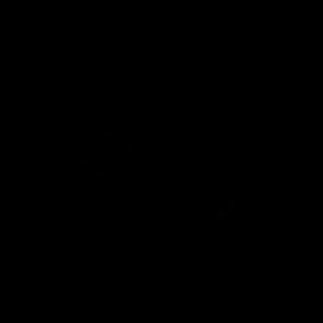 a drawing of a heart with an eye inside of it on a black background .
