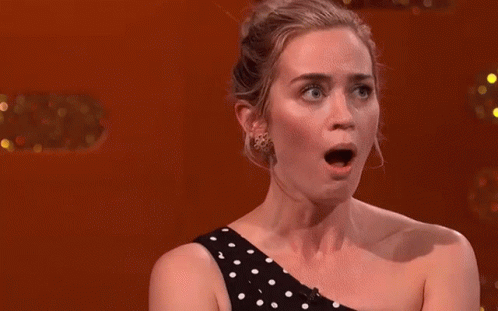 Emily Blunt Shocked GIF - Emily Blunt Shocked Surprised GIFs
