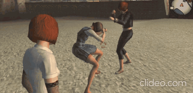 a screenshot of a video game with the website clideo.com in the corner