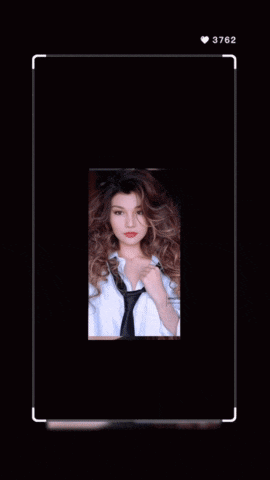 a phone screen shows a woman with curly hair and the number 3762 at the bottom