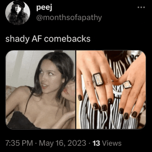 a screenshot of shady af comebacks from may 16th of 2023