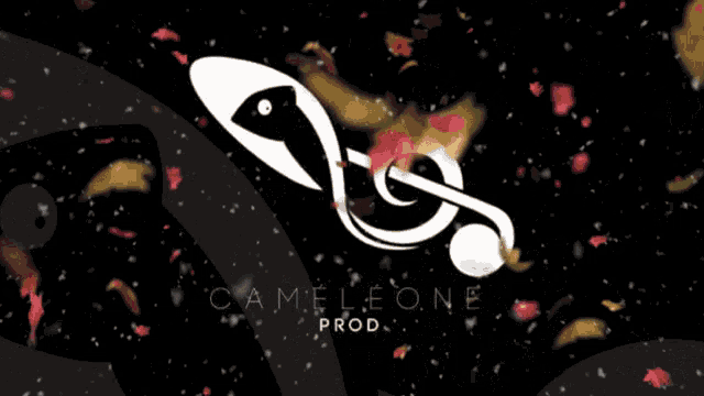 a logo for campbell 's productions is surrounded by autumn leaves