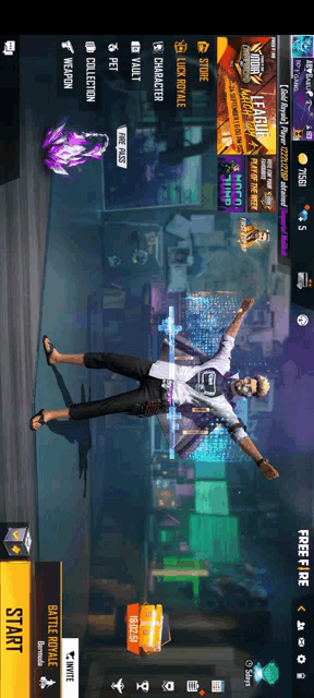 a screenshot of a video game with a man standing on his back