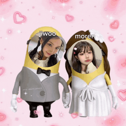 a picture of shrek and a girl with the name moren